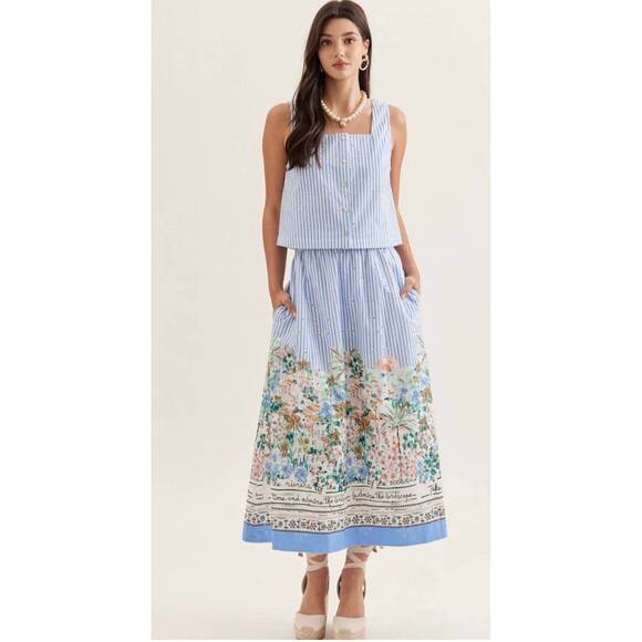 ENTRO Dresses & Skirts - NEW ENTRO riviera skirt and top set